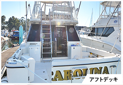 クルージング船のアフトデッキ